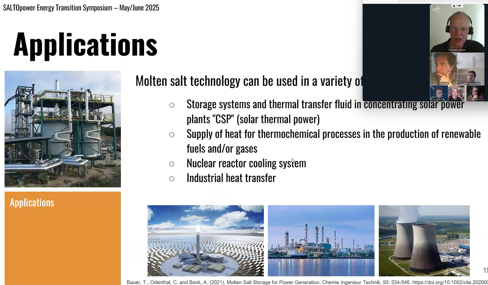 Germany: International Symposium discusses the role of molten salt technologies